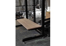 Опора пристінна (тр.60х30мм) L1,48м. (чорна 9995)